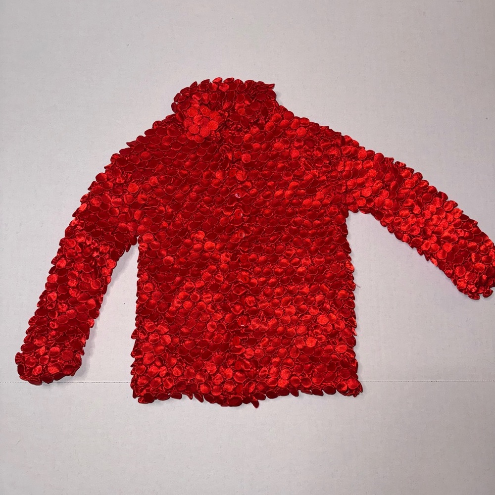 Unique Red Popcorn Top